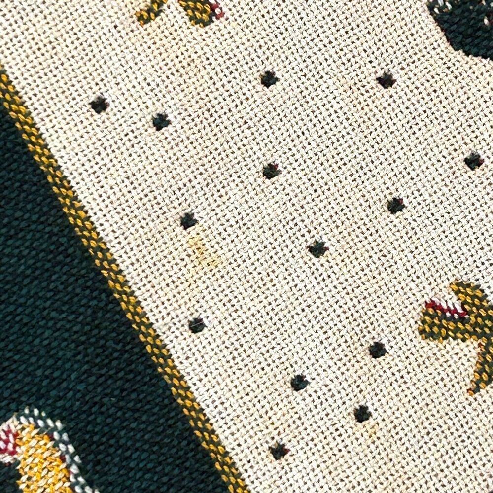 Goodwin Weavers Christmas Throw Tapestry Geese Sheep Shephards Trees 69 x 48 USA - Picture 11 of 14